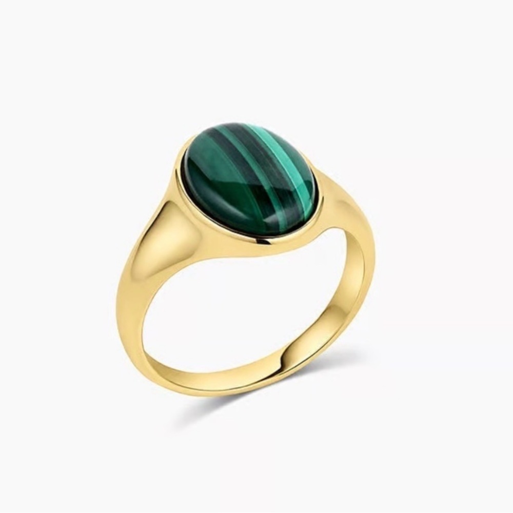 Gorjana Gold and Green Ring
